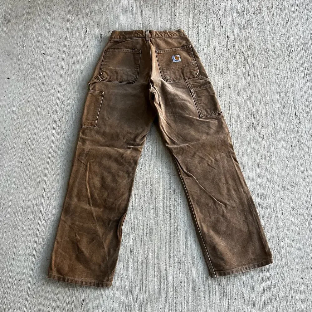 Carhartt brown double knee work wear carpenter pants